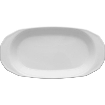 Селедочница «Меркури»; фарфор; H=2.7,L=21.8,B=11см; белый