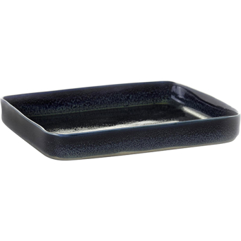 Блюдо квадр.; керамика; H=2.4,L=18,B=18см; синий