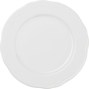 Тарелка мелкая «Опера»; фарфор; D=28см; белый