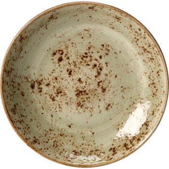 Салатник «Крафт»; фарфор; 1000мл; D=25.5,H=3.5см; зелен.