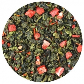 Чай ароматизированный улун Клубника со сливками LBS Tea