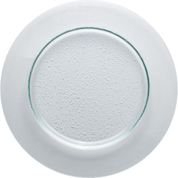 Тарелка мелкая «Бэнд»; стекло; D=26,H=1.5см; прозр.,зелен.