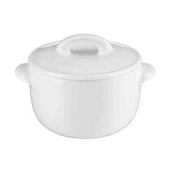 Горшок для запекания Белая Классический  500 мл фарфор