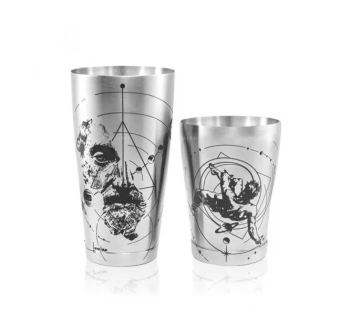 Шейкер Lumian Kenko Boston Mythos Tin & Half Tin 18-28 oz с гравировкой