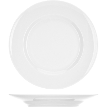 Тарелка мелкая «Идиллия»; фарфор; D=20,H=2.2см; белый