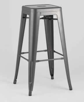 Стул барный TOLIX серебристый матовый