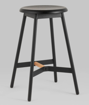 Стул полубарный Knobb черный