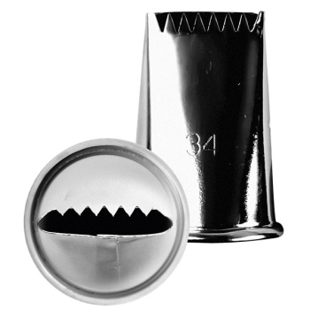 Насадка конд. «Рифленая лента»; сталь нерж.; D=35,H=45мм; металлич.