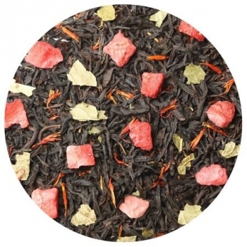 Чай ароматизированный черный Клубника со сливками LBS Tea