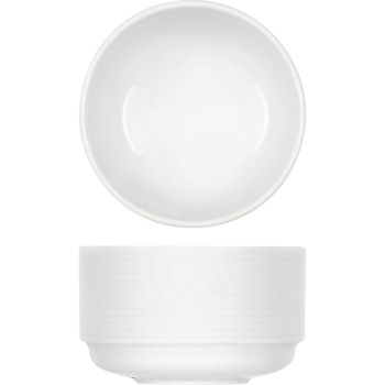 Салатник «Карат»; фарфор; 250мл; D=9,H=5.5см; белый