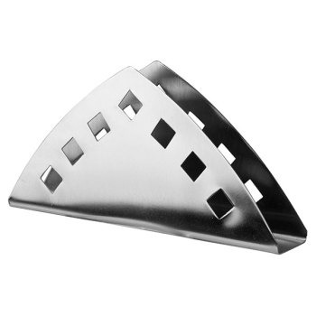 Салфетница «Проотель»; сталь нерж.; H=9,L=17см; металлич.