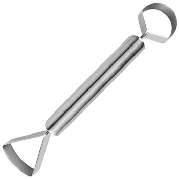 Слайсер для ананаса; сталь нерж.; H=4,L=21,B=4см; металлич.