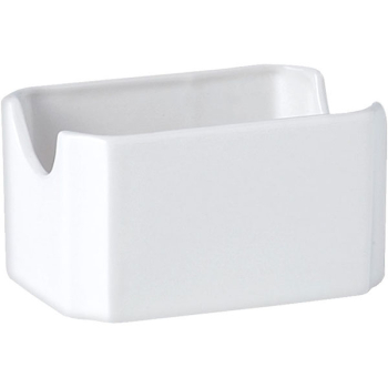 Емкость для пакетиков сахара «Симплисити Вайт»; фарфор; H=5.5,L=10,B=7см; белый