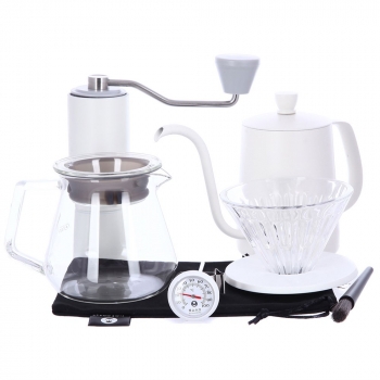 Фото Набор для заваривания кофе Timemore C2 Pour Over Set (Fish 03), белый Набор для заваривания кофе Timemore C2 Pour Over Set (Fish 03), белый