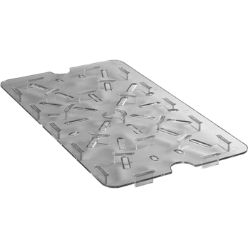 Сливная полка для пищев.контейн.; поликарбонат; H=3,L=57,B=37см; прозр.