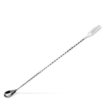 Фото Ложка барная Lumian Trident fork 40 см серебро Ложка барная Lumian Trident fork 40 см серебро