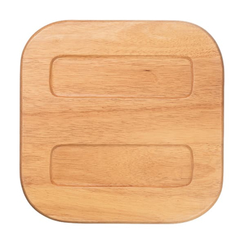Тарелка квадратная «Тэйст»; дерево; L=30,B=30см; св.корич.