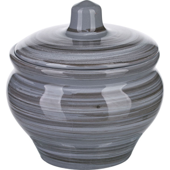 Горшок для запекания «Пинки»; керамика; 350мл; D=10см; серый