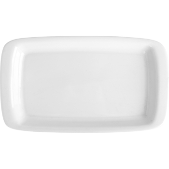 Блюдо прямоугольное «Скандиа»; фарфор; H=2.5,L=33,B=20см; белый