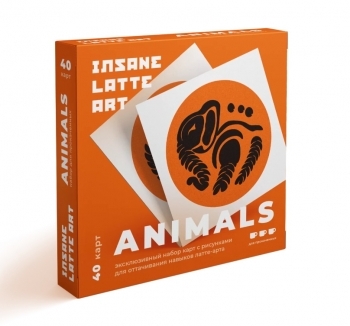 Набор карточек Insane Latte Art Animals