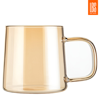 Кружка стеклянная LBS 300 мл карамель