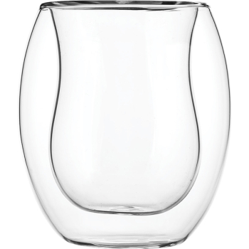 Бокал двойные стенки «Проотель»; термост.стекло; 150мл; D=7см