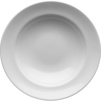 Тарелка для пасты «Монако Вайт»; фарфор; 360мл; D=24,H=4.3см; белый