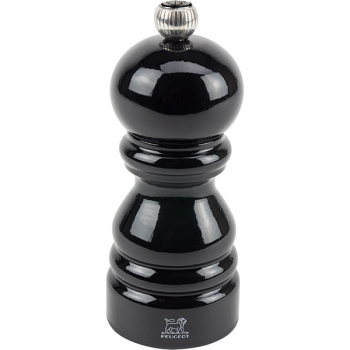 Мельница для перца метал.мех.; дерево,металл; D=5.5,H=12см; черный,серебрян.