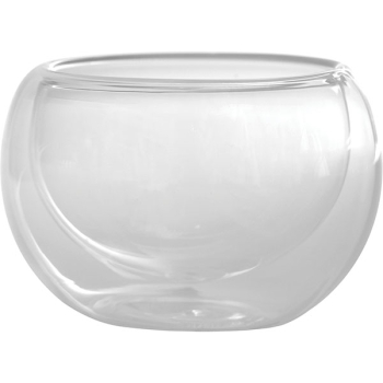 Салатник двойные стенки; стекло; D=8,H=5см; прозр.