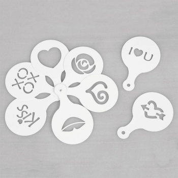 Трафарет-декоратор P.L. Proff Cuisine набор 8 шт. пластик