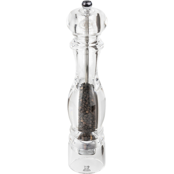 Мельница для перца метал.мех.; акрил; D=6.5,H=30см; прозр.,металлич.