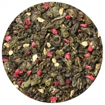 Чай ароматизированный зеленый Малина со сливками и имбирём LBS Tea