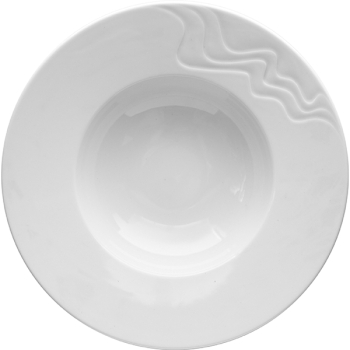 Тарелка глубокая «С-Класс Мелодия»; фарфор; 500мл; D=29,H=6см; белый