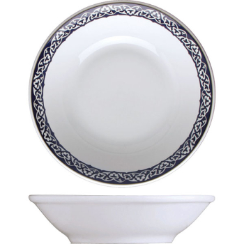 Салатник «Восток»; фарфор; 1500мл; D=23.5,H=6.5см; синий