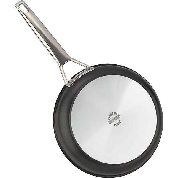 Фото Сковорода; алюм.литой,тефлон; D=24,H=5см; черный Сковорода; алюм.литой,тефлон; D=24,H=5см; черный