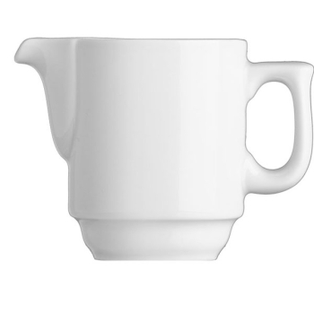 Молочник «Прага»; фарфор; 100мл; H=6.5,L=10,B=5.5см; белый