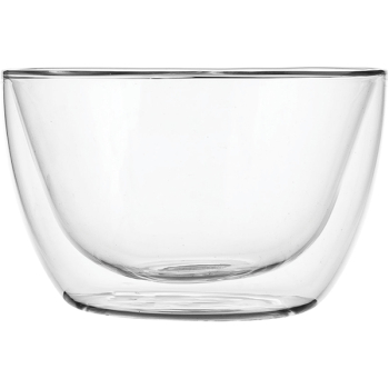 Салатник двойные стенки «Проотель»; термост.стекло; 0.55л; D=128,H=80мм