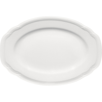 Блюдо овал. «Штутгарт»; фарфор; L=33,B=23см; белый
