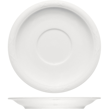 Блюдце «Штутгарт»; фарфор; D=16,H=1.9см; белый