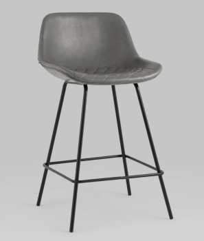 Стул полубарный Деймон экокожа серый