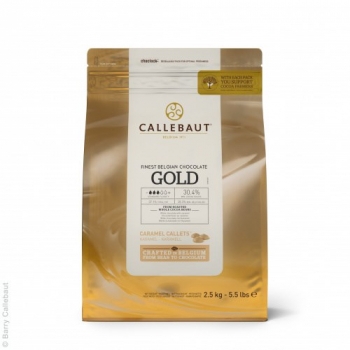 Белый шоколад Barry Callebaut Gold с карамелью 30.4% 2.5 кг