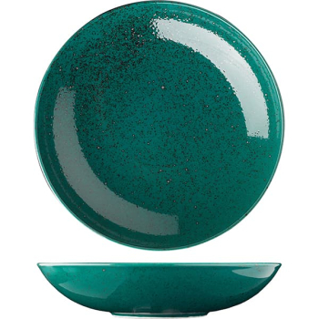 Тарелка для пасты «Лайфстиль»; фарфор; D=26см; бирюз.