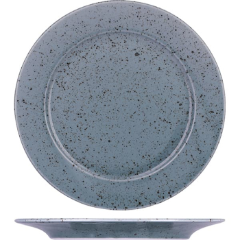 Тарелка мелкая «Лайфстиль»; фарфор; D=20,H=1.5см; мятно-бирюз.