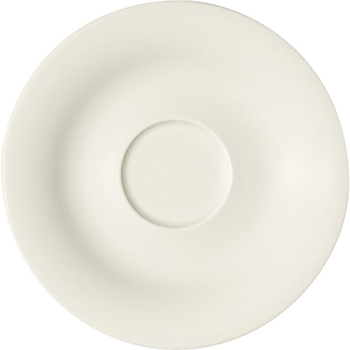Блюдце «Рафинез»; фарфор; D=16.2см; слон.кость