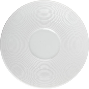 Блюдце «Граффити»; фарфор; D=11.3см; белый