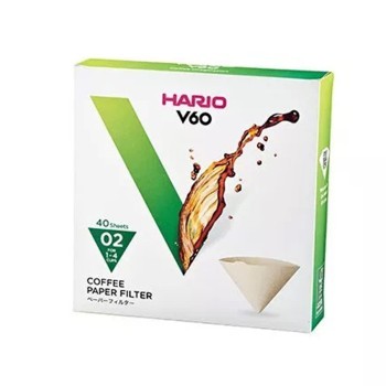 Фильтры Hario V60 бумажные неотбеленные 40 шт (Япония)
