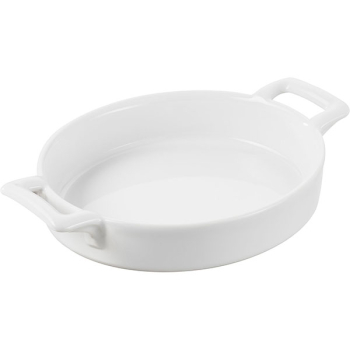 Сковорода порц. «Бель Кузин»; фарфор; 250мл; H=3,L=18,B=13см; белый