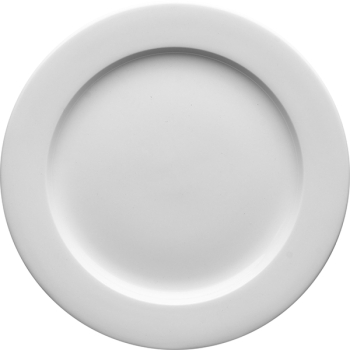 Тарелка мелкая «Монако Вайт»; фарфор; D=23,H=1.7см; белый