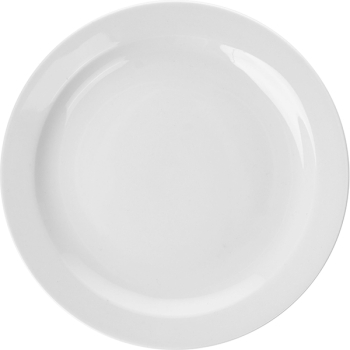 Тарелка мелкая «Бейсик»; фарфор; D=20,H=2см; белый
