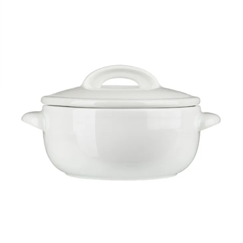 Горшок для запекания Белая Классический 350 мл фарфор